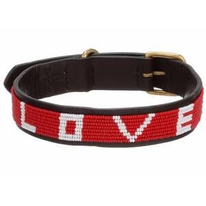 NEW LOVE IS PROJECT large pet collar in red